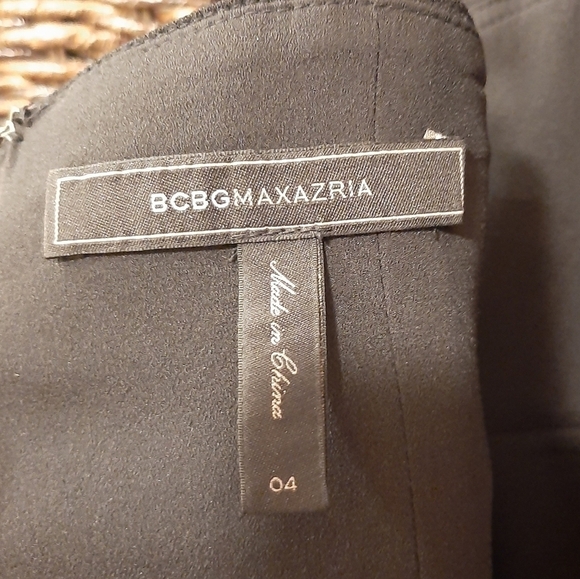 BCBGMaxAzria Women's 4 Black Maxi Length Formal Dress Gown Wedding Guest - Picture 4 of 6